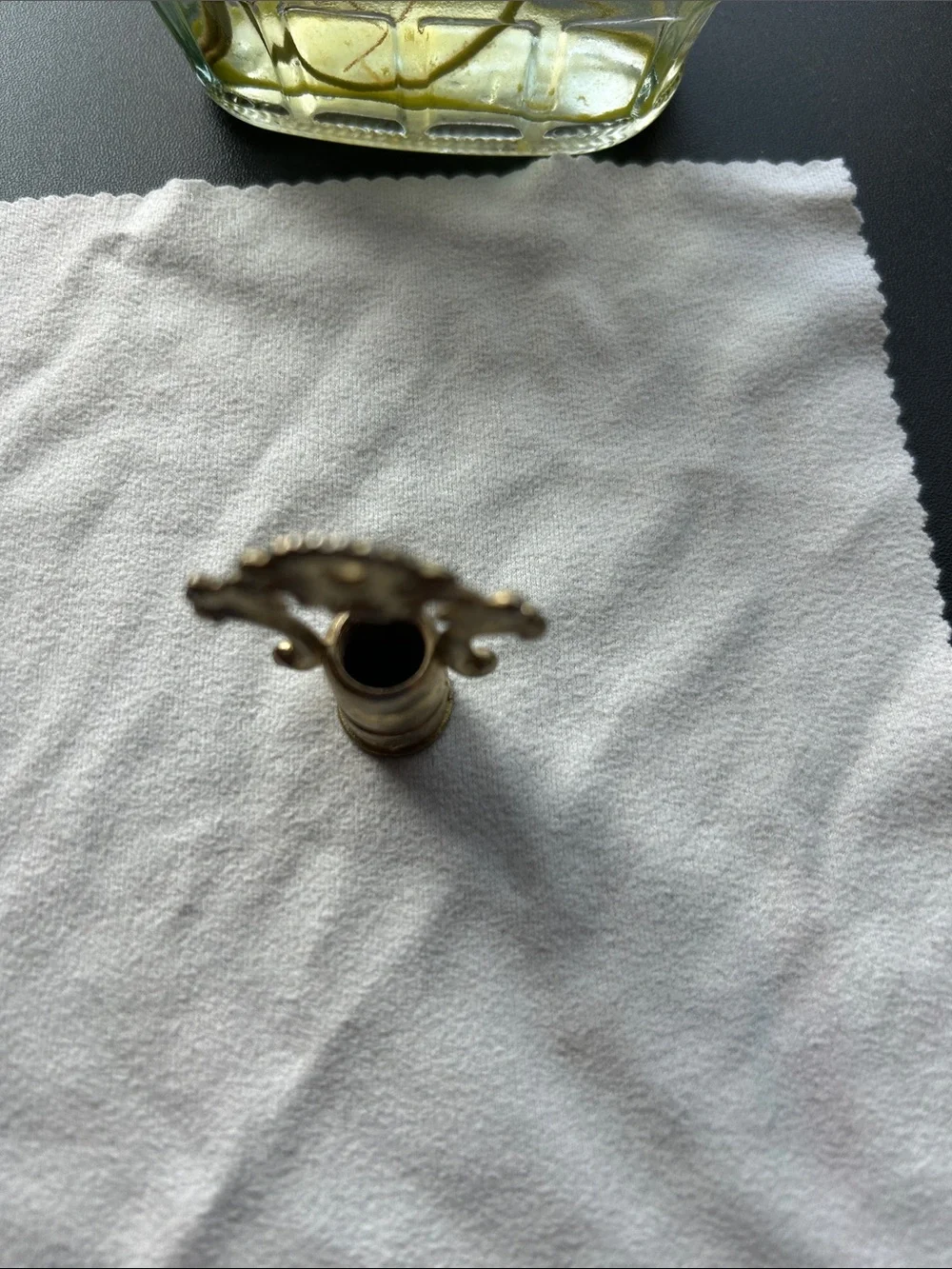 Original Brass finial replacement for vintage three way touch lamp 2”